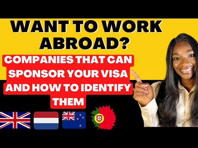 company to sponsor my visa